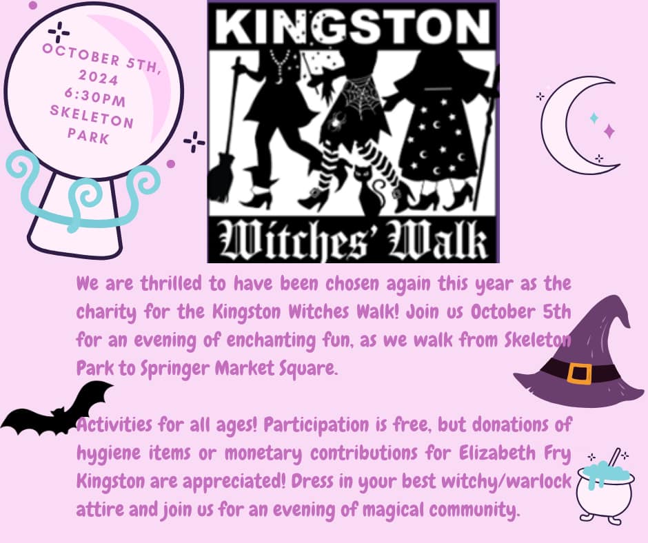 Join the Kingston Witches’ Walk 2024 and Support the Elizabeth Fry Kingston Society!