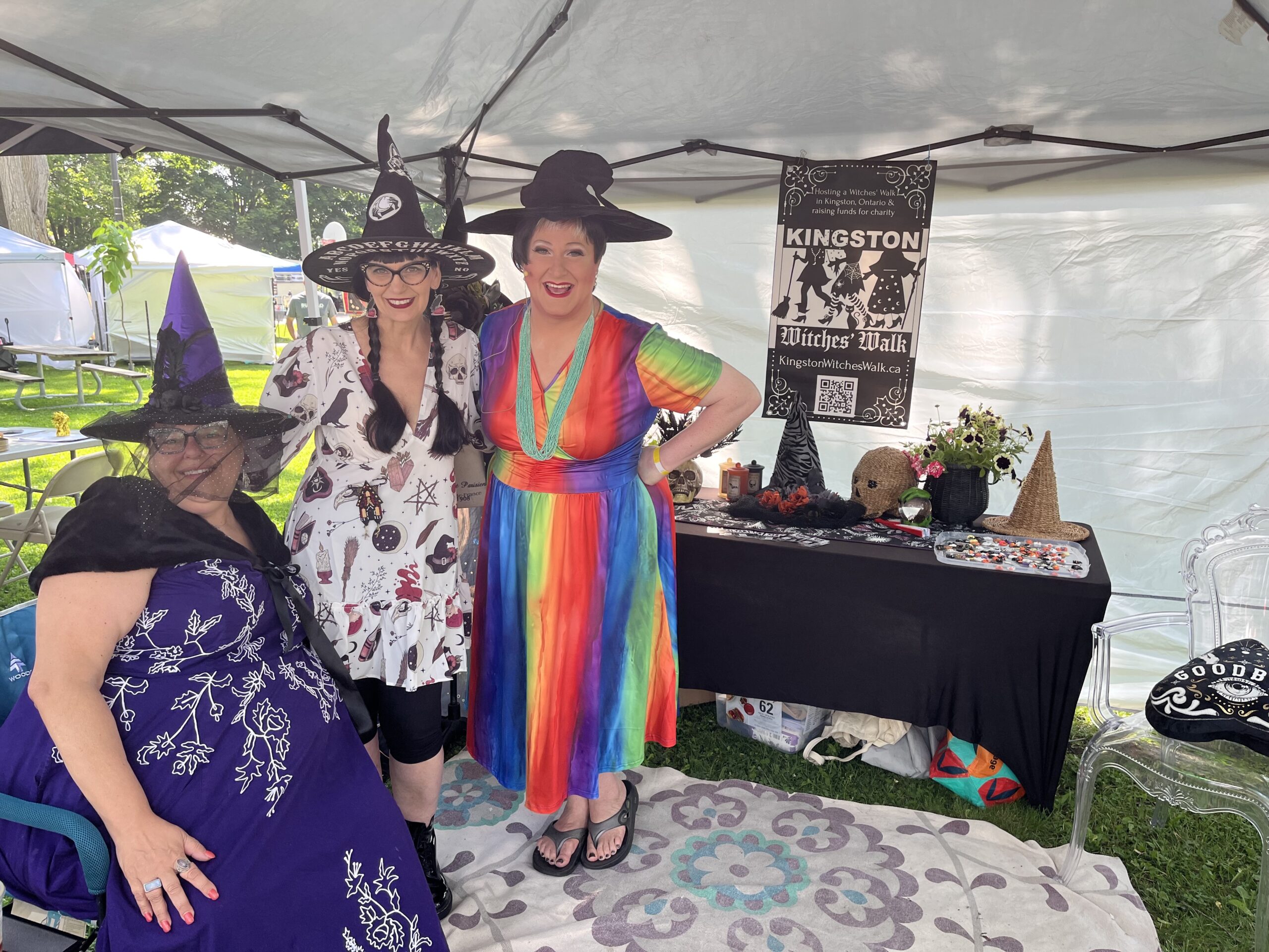 Anne-Marie, Ang, and Tyffanie at the Skeleton Park Arts Festival 2025