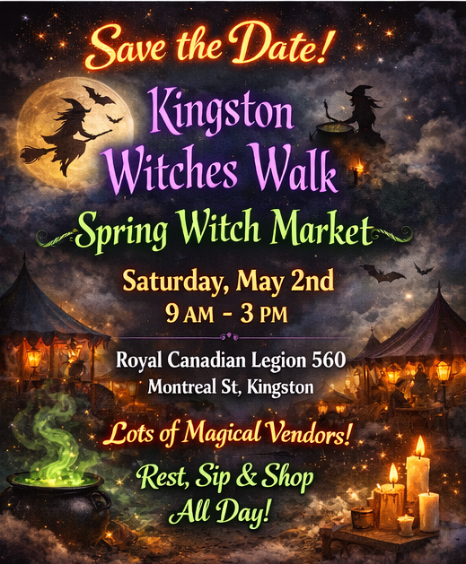 Save the date for our spring witch market